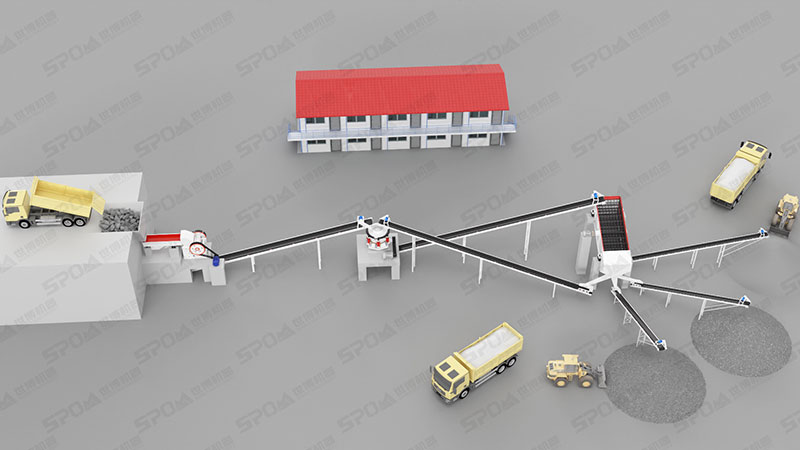 圓錐破碎機(jī)在生產(chǎn)線中的位置