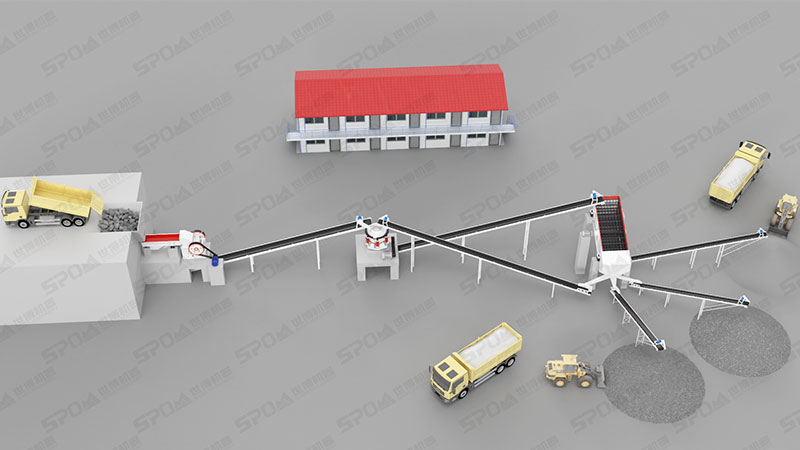 固定式石料破碎廠生產(chǎn)工藝